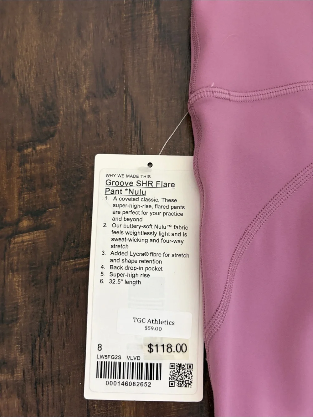 Groove SHR Flare pant Nulu High-Waist Flare Leg Yoga Pants in Pink